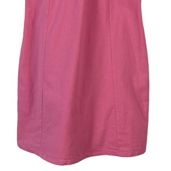 Bershka Barbiecore Cutout Mini Dress‎ Small NEW Cotton Sleeveless Y2K Babydoll - Picture 3 of 12